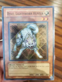 Ryko, Lightsworn Hunter LODT-EN022 YuGiOh Light Of Destruction Super Rare LP - Image 1