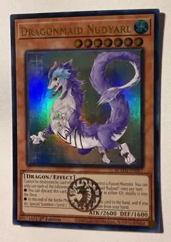 YuGiOh! - Dragonmaid Nudyarl BLMM-EN057 Ultra Rare 1st Edition Near Mint - Image 1