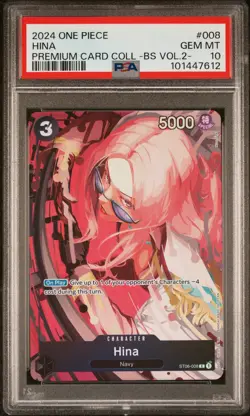 2024 Hina ST06-008 Best Selection Vol.2 ONE PIECE English Premium PSA 10 - Image 1