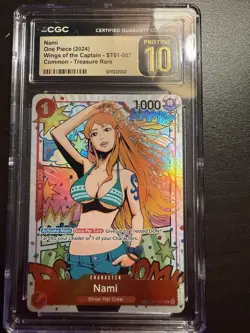 One Piece Wings of the Captain Nami ST01-007 Treasure Rare CGC Grade 10 PRISTINE - Image 1