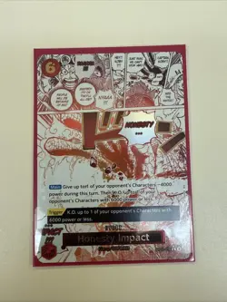 One Piece 👊Honesty Impact OP11-018 Alternate Alt Art NM - Image 1