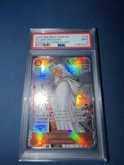 Silvers Rayleigh One Piece Manga Two Legends Foil OP08-118 PSA 9 Mint English 🔥 - Image 1