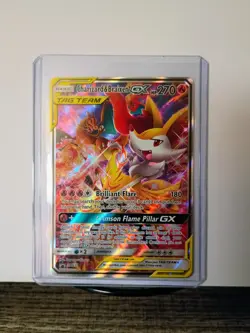 Pokemon TCG Charizard & Braixen GX SM230 Holo Card SM Promo - Image 1