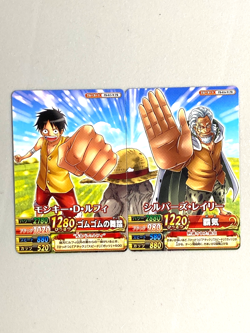 Luffy and Rayleigh - Set of 2 - One Piece One Py Berry Match Card Japanese - Image 1
