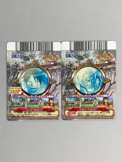 Luffy and Rayleigh - Set of 2 - One Piece One Py Berry Match Card Japanese - Image 2