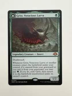Grist Voracious Larva / Plague Swarm MTG Magic the Gathering Card NM Mint MH3 - Image 1
