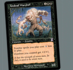 Undead Warchief Timeshifted Magic The Gathering MTG Card 1 - Image 1