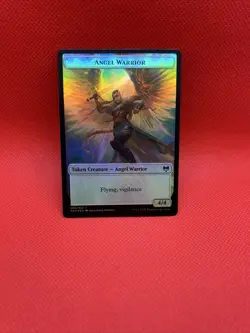 Treasure Angel Warrior Foil Double-sided Token -Kaldheim - Image 1