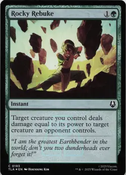 Rocky Rebuke - FOIL - C Avatar: The Last Airbender 193 - MTG - Image 1