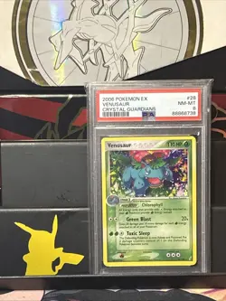 Venusaur 28/100 2006 Pokemon EX Crystal Guardians PSA 8 MINT Low Pop - Image 1