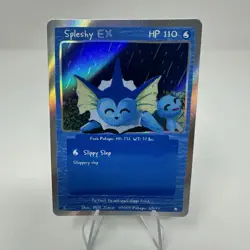 Pokepu Season 2 Holo Spleshy Ex Vaporeon Squirtle Pokemon Fan Art Mick Junco Art - Image 1
