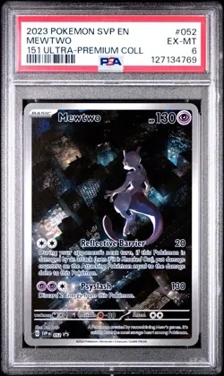 2023 POKEMON SVP BLACK STAR PROMO 151 ULTRA-PREMIUM COLLECTION MEWTWO PSA 6 - Image 1