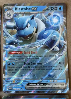 Blastoise ex 009/165 Double Rare LOT of 4x Pokemon MEW 151 - Image 3