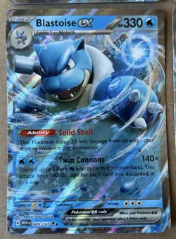 Blastoise ex 009/165 Double Rare LOT of 4x Pokemon MEW 151 - Image 5
