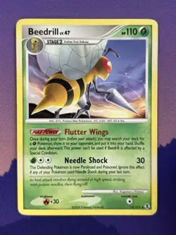 Pokemon TCG Beedrill LV.47 15/111 Rising Rivals 2009 Rare - Image 1