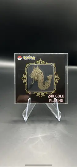 24k Gold Plated Pokemon Gyarados Sticker Pack Fresh - Image 1