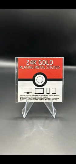 24k Gold Plated Pokemon Gyarados Sticker Pack Fresh - Image 2