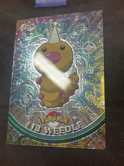 2000 Topps Chrome Pokemon Weedle #13 Base TV Animation Edition - Image 3