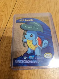 2000 Topps Pokemon Squirtle #07 TV Animation Edition PC4 - Image 2