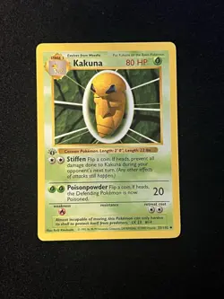 2x Kakuna 033/102 1st Edition - Pokemon Base Set 1st Edition (Shadowless) - Image 1