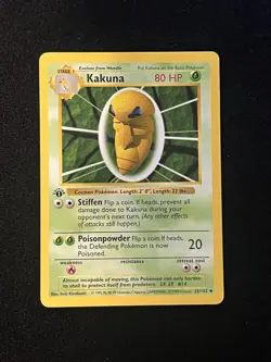 2x Kakuna 033/102 1st Edition - Pokemon Base Set 1st Edition (Shadowless) - Image 3