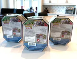 Pokemon TCG Tin Lot (3) Mewtwo EX Rayquaza EX Darkrai EX - New Sealed - Image 2