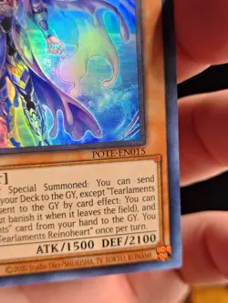 Yugioh Tearlaments Reinoheart POTE-EN015 Ultra Rare 1st Ed NM - Image 4