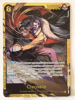 Crocodile -OP14-120 SEC One Piece TCG The Azure Sea's Seven Foil - Image 1