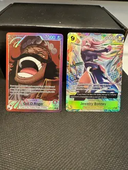 Gol D Roger OP13-003 Leader Alt Art + Jewelry Bonney OP13-108 Alt Art - Image 1