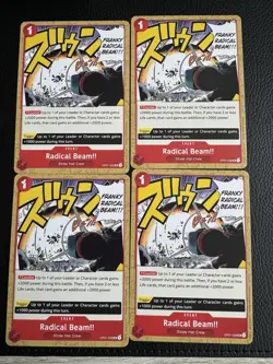One Piece - Romance Dawn - OP01-029 Radical Beam UC English x4 Playset - Image 1