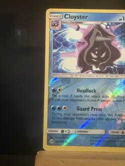 Cloyster - 34/149 SM Base Set - Reverse Holo Rare LP - Pokemon TCG Card - Image 2