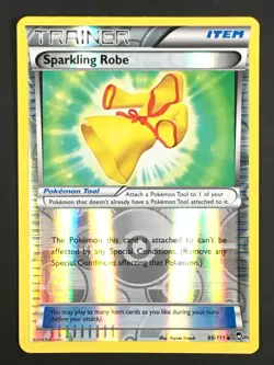 Pokemon TCG Sparkling Robe 99/111 XY Furious Fists Reverse Holo Uncommon LP - Image 1