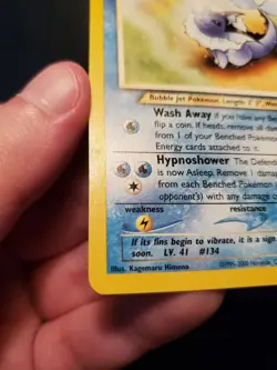 Light Vaporeon 52/105 Uncommon Pokemon TCG Card Neo Destiny Near Mint NM - Image 4