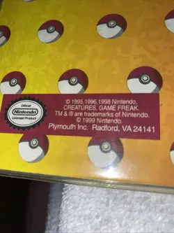 1999 Nintendo Original Pokemon Card Game 3-ring Binder Ash, Friends - Image 4