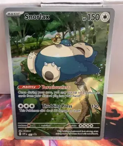 Pokemon Snorlax SVP 051 Holo Black Star Promo Card Scarlet & Violet 151 - Image 1