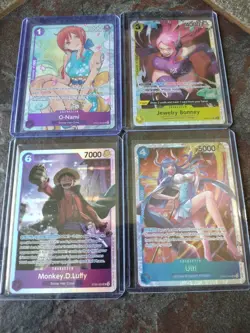 Assorted One Piece Holo Trading Cards And Partial Basic Non Holo Starter Set - Image 3