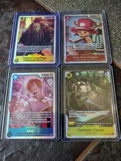 Assorted One Piece Holo Trading Cards And Partial Basic Non Holo Starter Set - Image 5