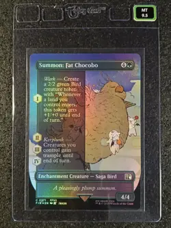 2025 Final Fantasy MTG Summon Fat Chocobo Foil 0371 - Taby CardT MINT 9.5 - Image 1