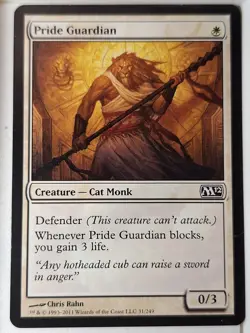 Pride Guardian - Magic 2012 Core Set M12 - Magic the Gathering MTG Nice! - Image 1