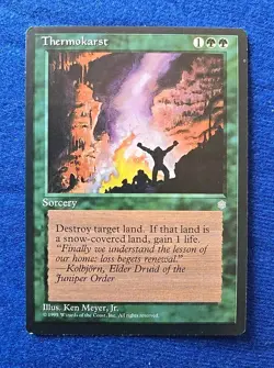 Thermokarst, Ice Age​​​ MTG 1995 Magic The Gathering LP - Image 1