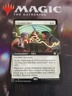 Mtg. Tenuous Truce. Extended Art. Commander Streets Of New Capenna. Nm - Image 1