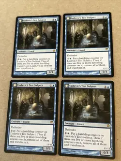 Ludevics Test Subject /abomination X4 Innistrad Ex Condition see pics Front Back - Image 1