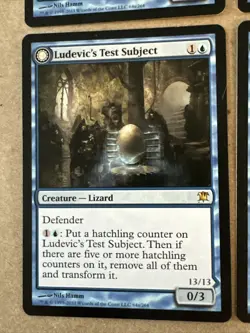 Ludevics Test Subject /abomination X4 Innistrad Ex Condition see pics Front Back - Image 3
