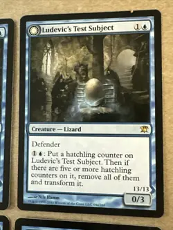 Ludevics Test Subject /abomination X4 Innistrad Ex Condition see pics Front Back - Image 5