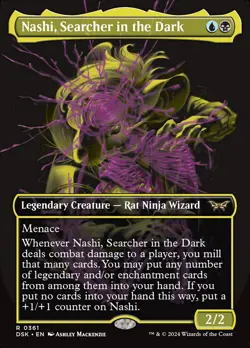 MTG Duskmourn *FOIL* DOUBLE EXPOSURE R Nashi, Searcher in the Dark #0361 - Image 1