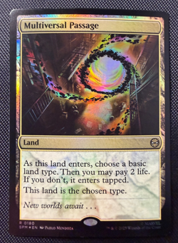 MTG Multiversal Passage Foil R 0180 Rare Land Marvel’s Spider-Man SPM NM - Image 1