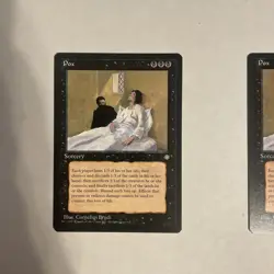 MTG: 3X Pox NM / LP Ice Age - Magic the Gathering Vintage 1995 - Image 2