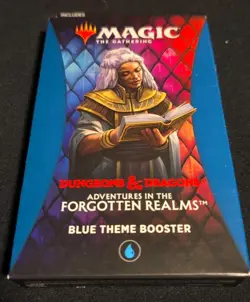 Mtg Magic Dungeons & Dragons Forgotten Realms Blue Theme Booster Pack Sealed - Image 1