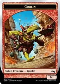 1 x Goblin Token - Foil - Unstable - Light Play - MTG - Image 1