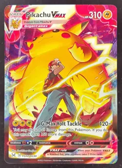 2022 Pokemon Sword & Shield Lost Origin Trainer Gallery #TG17/TG30 Pikachu VMAX - Image 1